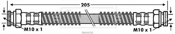 BORG & BECK Тормозной шланг BBH6058